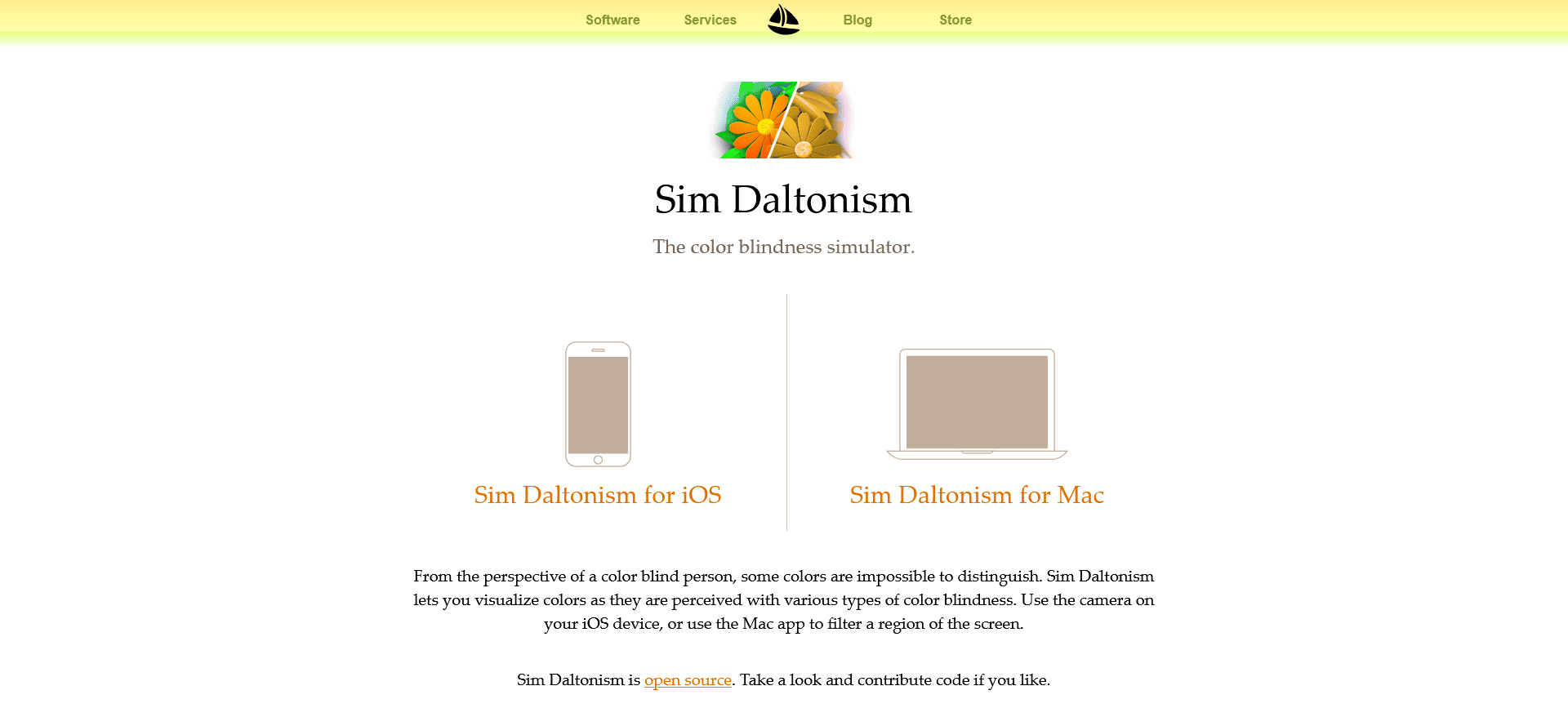Sim Daltonism - The color blindness simulator.