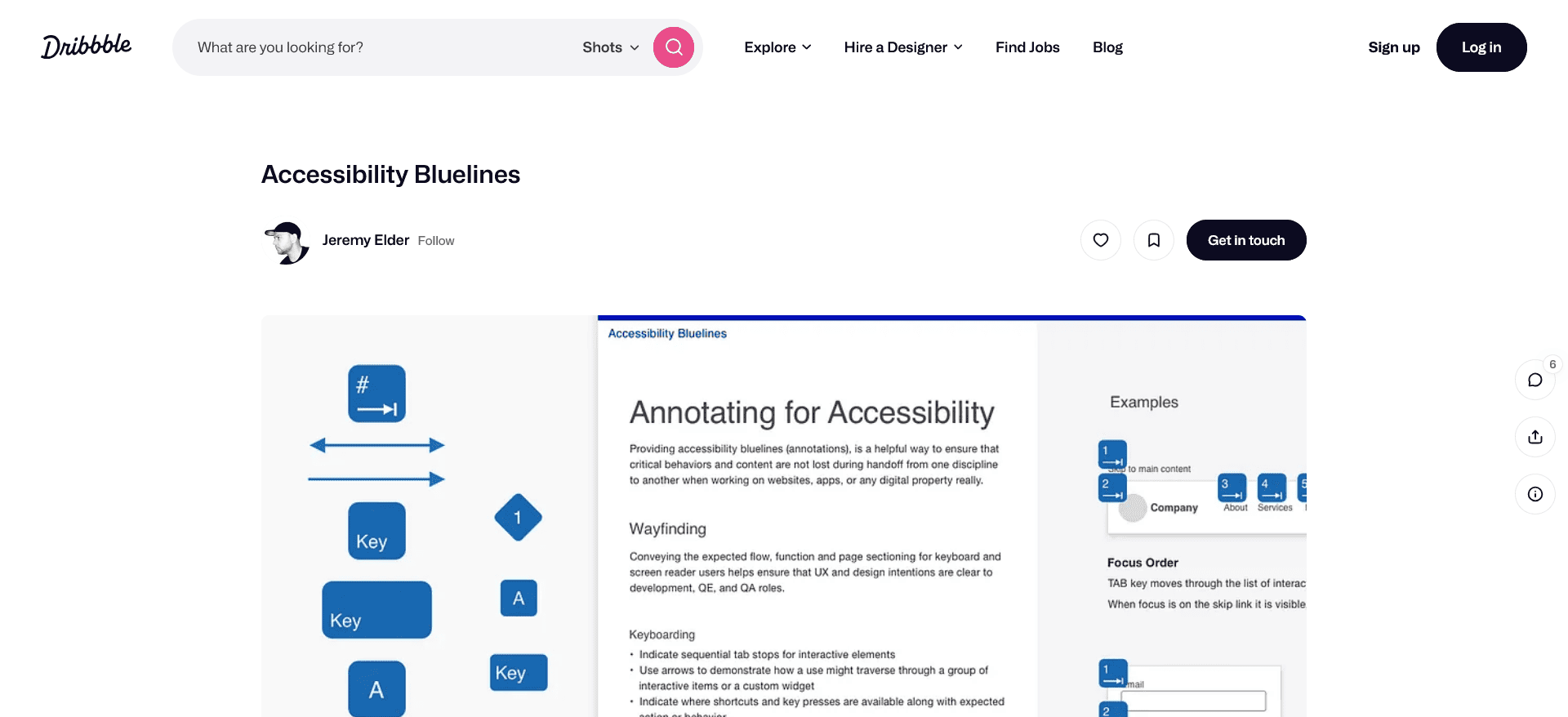 Accessibility Bluelines