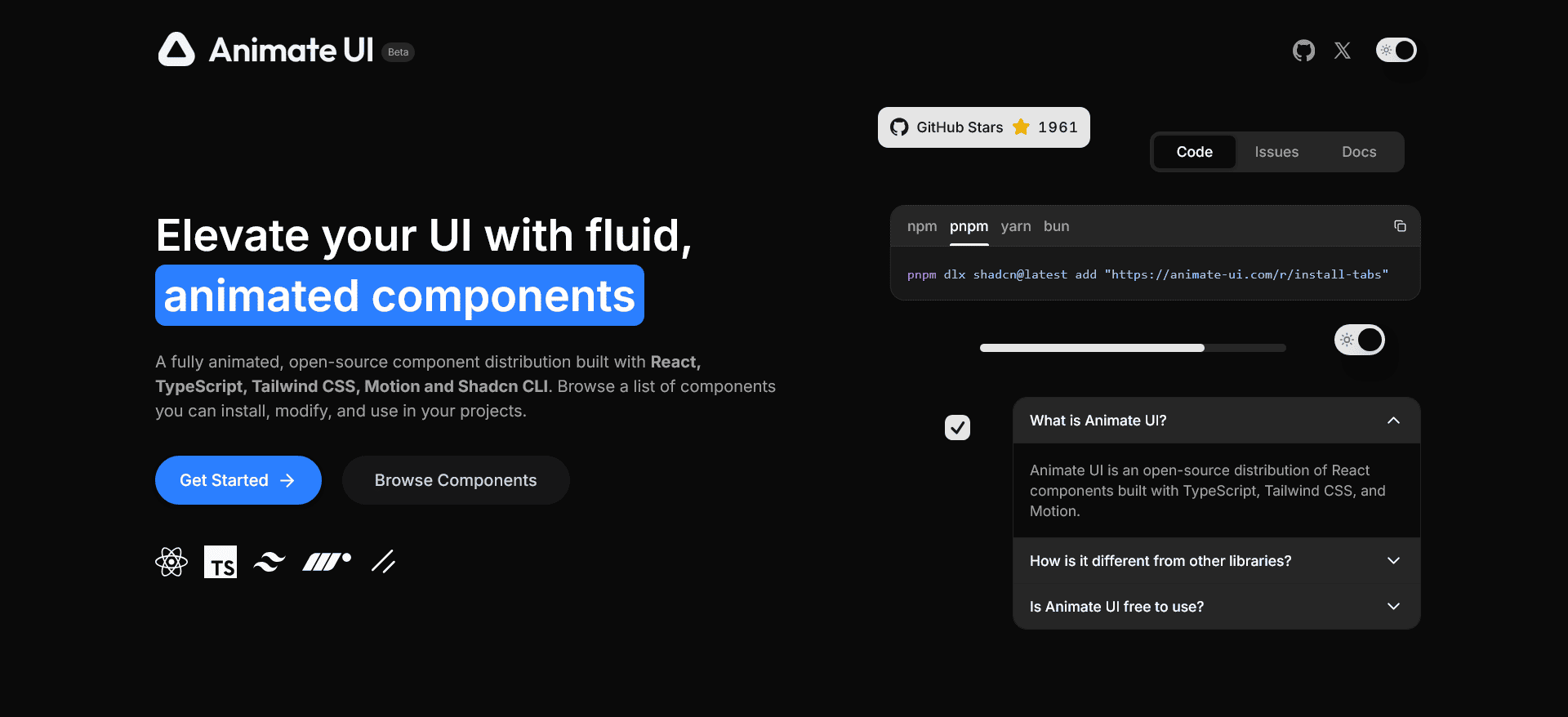 Animate UI