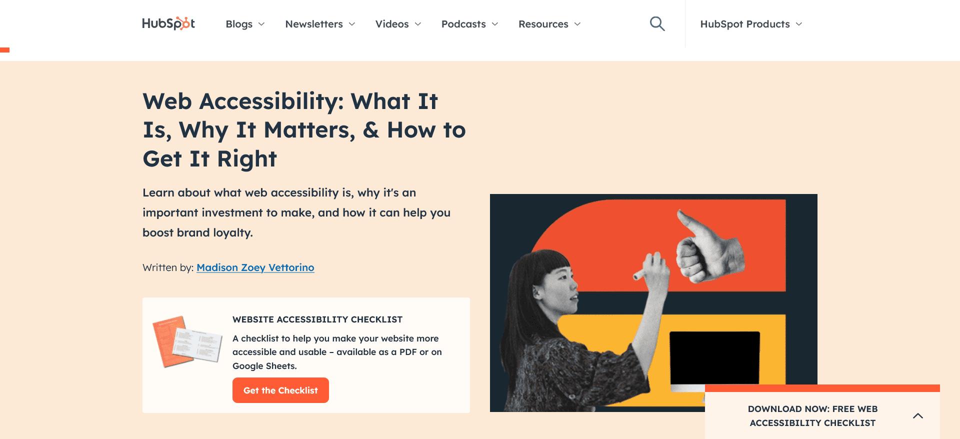 Web Accessibility Checklist