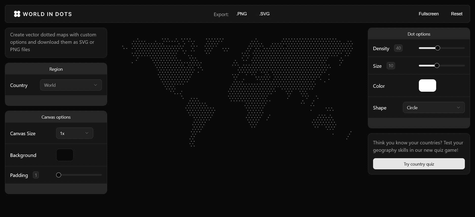 World in Dots